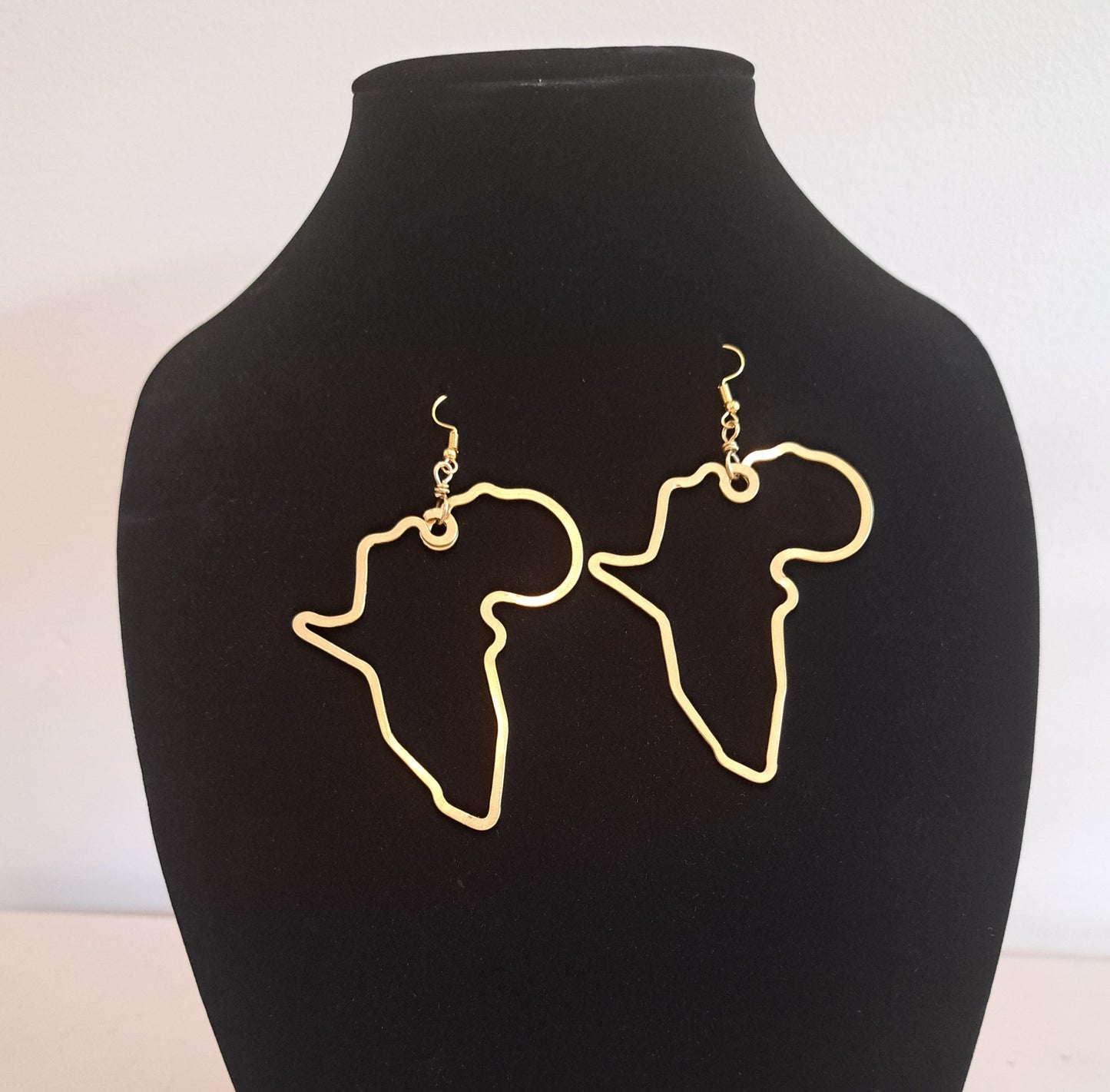 Africa Map Earrings