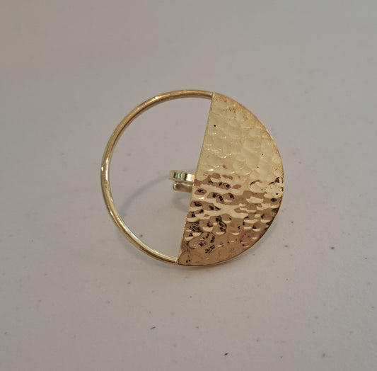 Brass Half-filled Ring