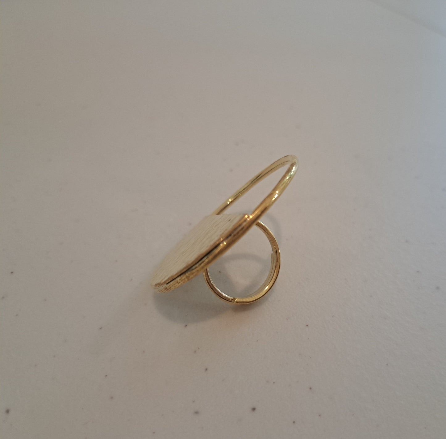 Brass Half-filled Ring