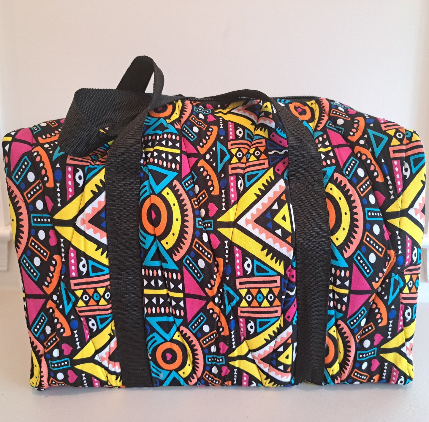 Triangle Print Duffle Bag