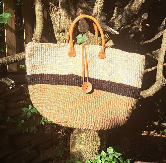 Artisanal Chic Bag Brown Stripe